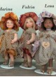 Porzellanpuppen, künstlerpuppen Marina, Fulvia, Lena
