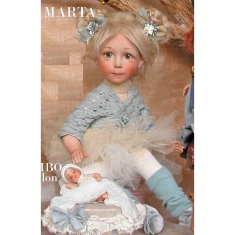 Porzellan-Puppen, künstlerpuppen Martha Tänzerin Sitting