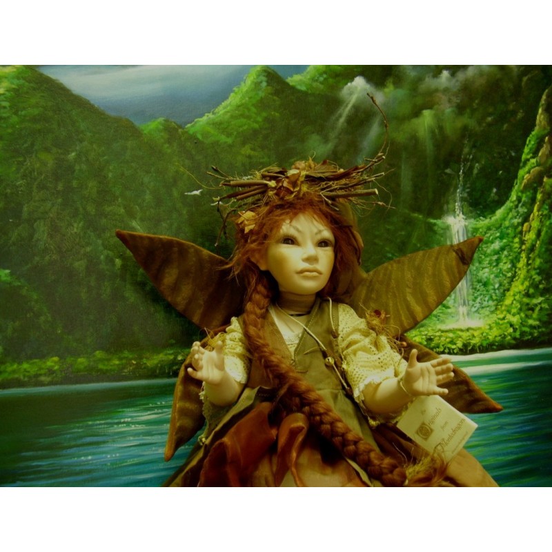 Elfe Fee Granatapfel, Porzellanpuppe