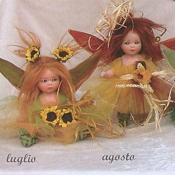 Elfe Fee Monate, Porzellanpuppe