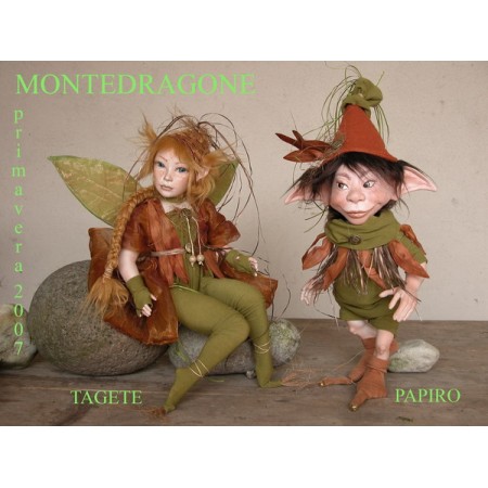 Elfe Fee Tagetes, Porzellanpuppe