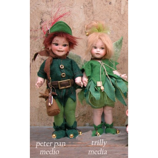 Porzellanpuppe Peter Pan - Trilly