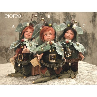 Elfe Kobold Pappel, Porzellanpuppe