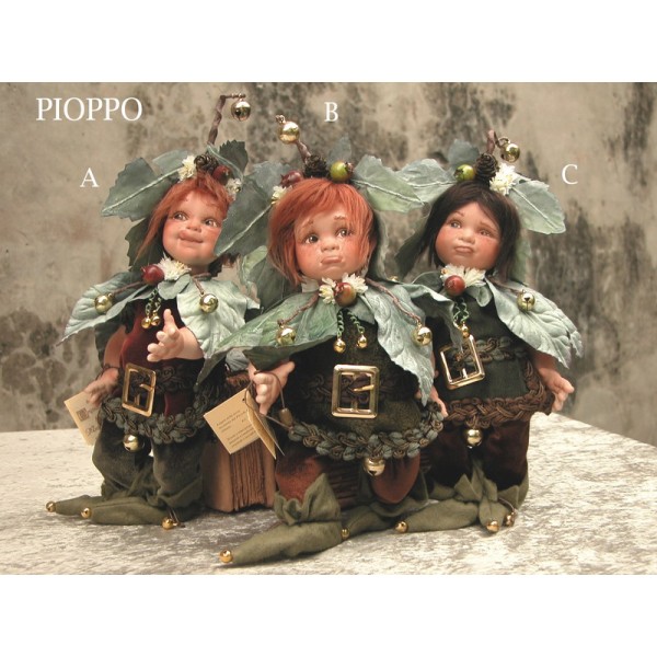 Elfe Kobold Pappel, Porzellanpuppe