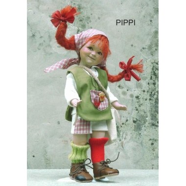 Porzellanpuppe Pippi Langstrumpf