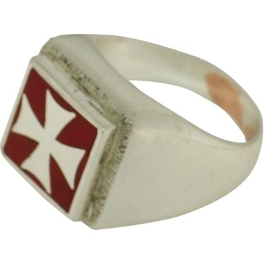 Templar Ring, Ring Templar Kreuz in Silber