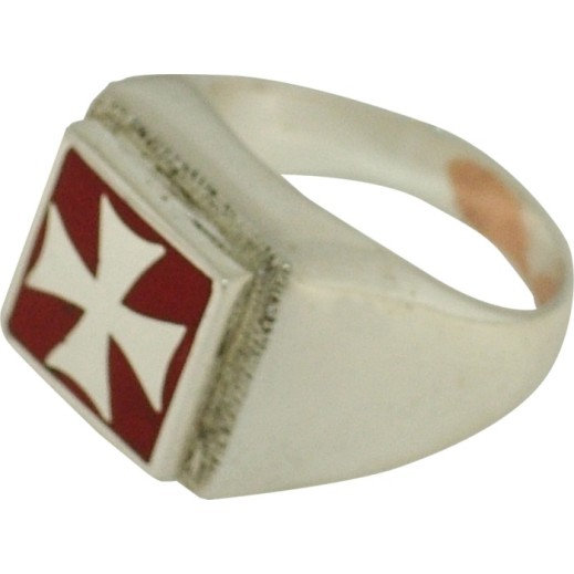 Templar Ring, Ring Templar Kreuz in Silber