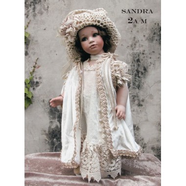 Porzellanpuppen, künstlerpuppen Sandra Creme