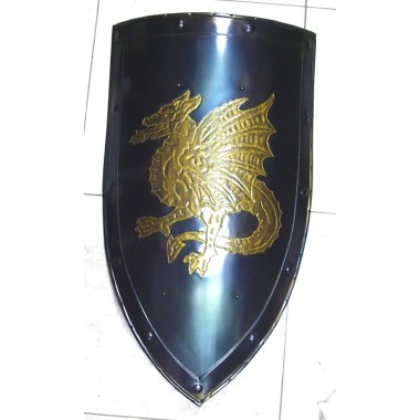 Schild mit geflügeltem Drachenwappen