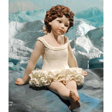 Porzellanfigur Porzellan-Skulpturen Tanzendes Mädchen