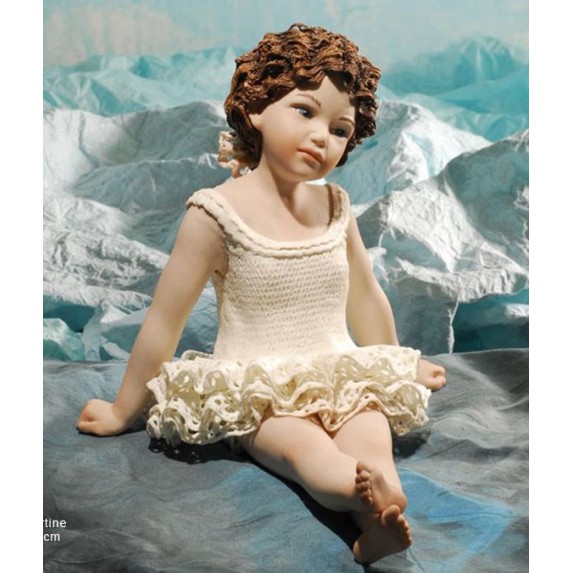 Porzellanfigur Porzellan-Skulpturen Tanzendes Mädchen