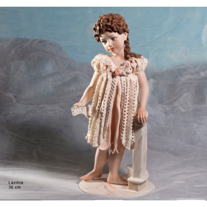 Porzellan Figur Skulptur Porzellanfigur Junges Mädchen