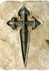 Historischer Abdruck des Santiago-Kreuzes 20 x 15 cm