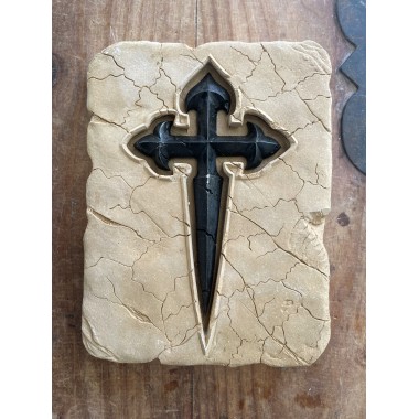 Historischer Abdruck des Santiago-Kreuzes 20 x 15 cm