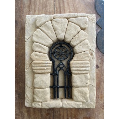 Historische Fliesen mit Templertür 20 x 15 cm