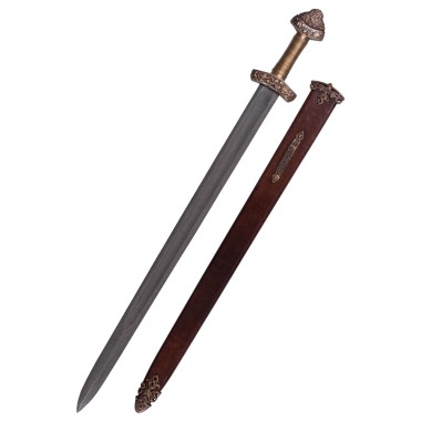 Wikingerschwert aus Dybäck mit Scheide, 11. Jh., Damastklinge