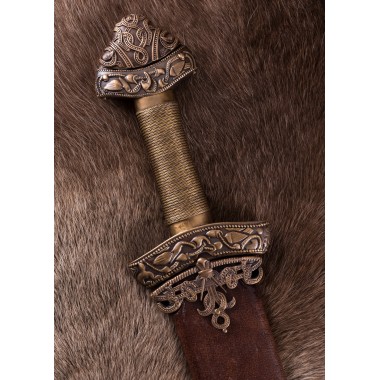 Wikingerschwert aus Dybäck mit Scheide, 11. Jh., Damastklinge