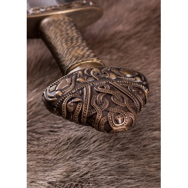 Wikingerschwert aus Dybäck mit Scheide, 11. Jh., Damastklinge