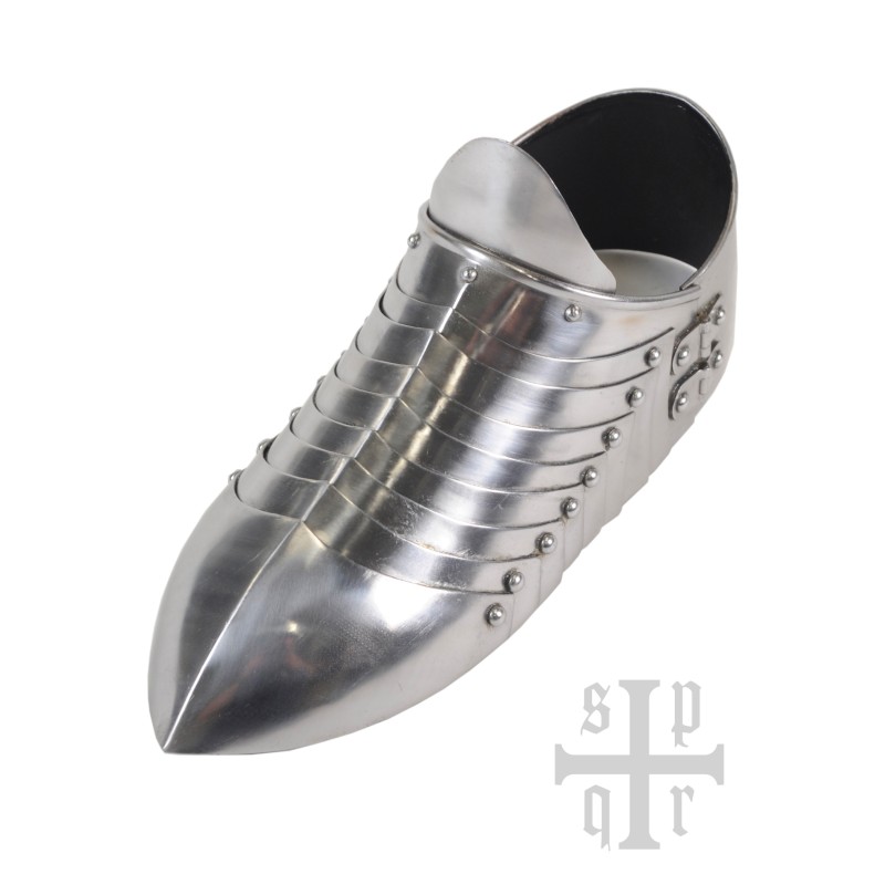 Mittelalterliche Sabatons, Panzerschuhe , 1,5 mm Stahl, Paar