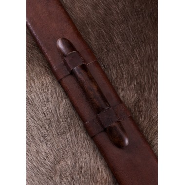 Skandinavisches Vendelzeit-Schwert mit verzinntem Messingheft, Damastklinge